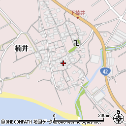 和歌山県御坊市名田町楠井653周辺の地図