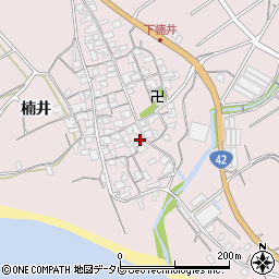 和歌山県御坊市名田町楠井655周辺の地図