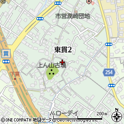 福岡県北九州市小倉南区東貫周辺の地図
