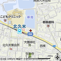 ファミリーマート松山北久米店周辺の地図