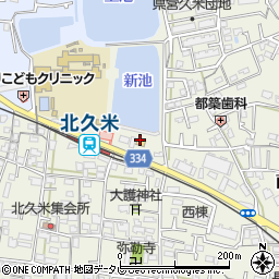 ファミリーマート松山北久米店周辺の地図