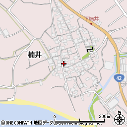 和歌山県御坊市名田町楠井555周辺の地図