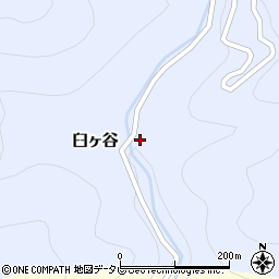 徳島県那賀町（那賀郡）臼ヶ谷（橋詰）周辺の地図