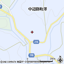 和歌山県田辺市中辺路町澤周辺の地図