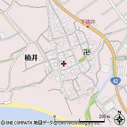 和歌山県御坊市名田町楠井550周辺の地図