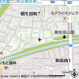 愛媛県松山市和泉北4丁目2周辺の地図