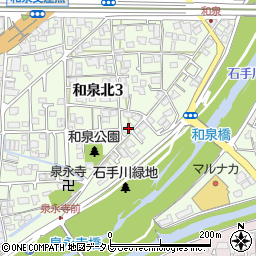 石井公民館和泉分館周辺の地図