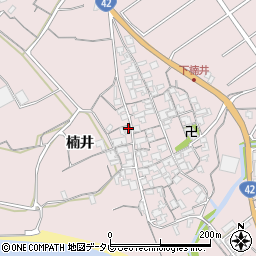 和歌山県御坊市名田町楠井536周辺の地図