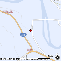 和歌山県田辺市本宮町渡瀬920周辺の地図