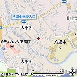 福岡県北九州市八幡西区大平2丁目12-14周辺の地図