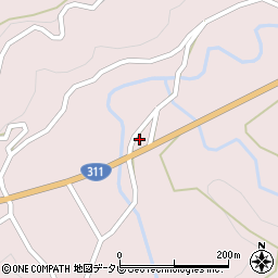 和歌山県田辺市中辺路町野中1534周辺の地図