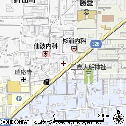 ローソン松山針田町店周辺の地図