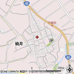 和歌山県御坊市名田町楠井520-2周辺の地図