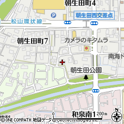 サーパス朝生田周辺の地図