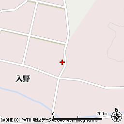 徳島県那賀郡那賀町入野原周辺の地図