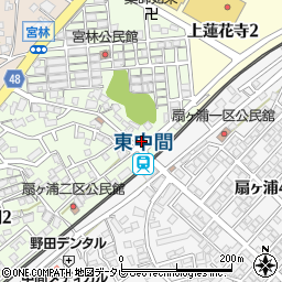 セブンイレブン福岡中間店周辺の地図