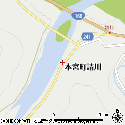 和歌山県田辺市本宮町請川251周辺の地図