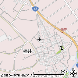 和歌山県御坊市名田町楠井524周辺の地図