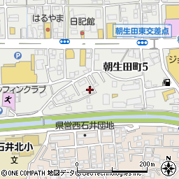 キャッスル朝生田東周辺の地図