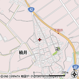 和歌山県御坊市名田町楠井516周辺の地図