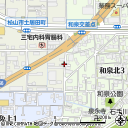 愛媛バイク買取りセンター周辺の地図