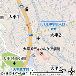 福岡県北九州市八幡西区大平周辺の地図
