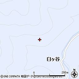 徳島県那賀郡那賀町臼ヶ谷上屋敷周辺の地図