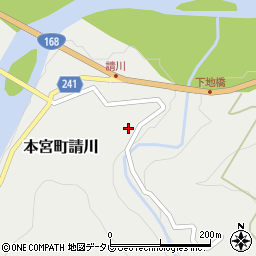 和歌山県田辺市本宮町請川389周辺の地図