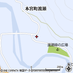 和歌山県田辺市本宮町渡瀬167周辺の地図