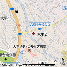 福岡県北九州市八幡西区大平2丁目8-4周辺の地図