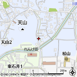 愛媛県松山市福音寺町668-8周辺の地図