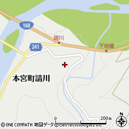 和歌山県田辺市本宮町請川375周辺の地図