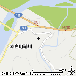 和歌山県田辺市本宮町請川374周辺の地図