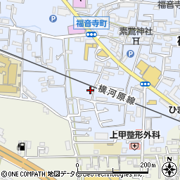 愛媛県松山市福音寺町275-8周辺の地図