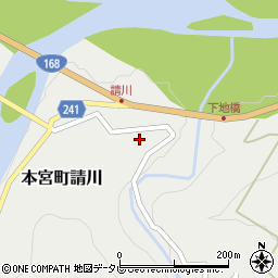 和歌山県田辺市本宮町請川375周辺の地図