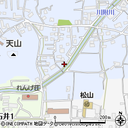 愛媛県松山市福音寺町675-8周辺の地図