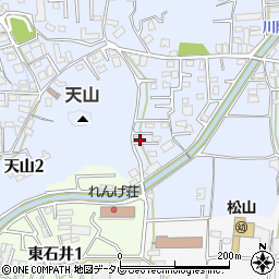 愛媛県松山市福音寺町668-3周辺の地図