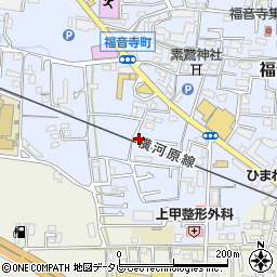 愛媛県松山市福音寺町61周辺の地図