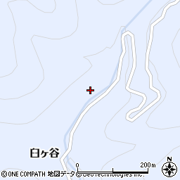 徳島県那賀郡那賀町臼ヶ谷中津周辺の地図