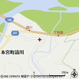 和歌山県田辺市本宮町請川377周辺の地図