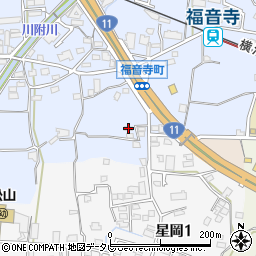 愛媛県松山市福音寺町488周辺の地図