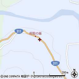 和歌山県田辺市本宮町渡瀬810周辺の地図