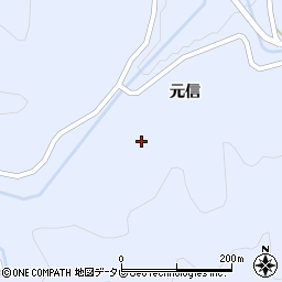 徳島県阿南市新野町元信121周辺の地図