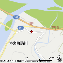 和歌山県田辺市本宮町請川301-2周辺の地図