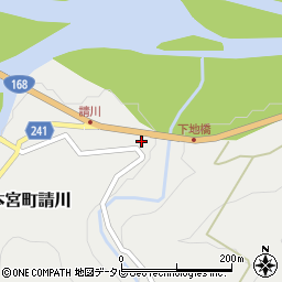 和歌山県田辺市本宮町請川354周辺の地図