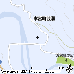 和歌山県田辺市本宮町渡瀬274周辺の地図