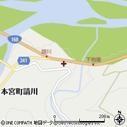 和歌山県田辺市本宮町請川356周辺の地図