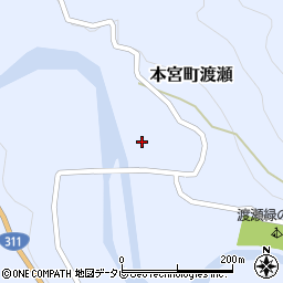 和歌山県田辺市本宮町渡瀬346周辺の地図
