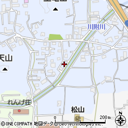 愛媛県松山市福音寺町585-7周辺の地図