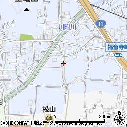 愛媛県松山市福音寺町567周辺の地図